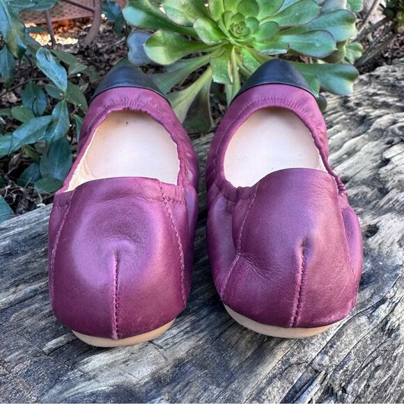 Loeffler Randall Ballet Flats Wine Black Tip Brazil Women's Size 6 B - Picture 4 of 8